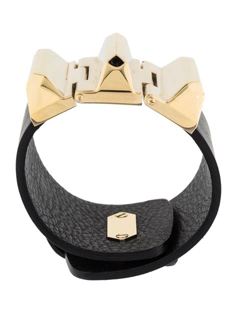 gucci leather cuff bracelet